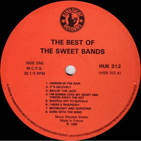 The Best Of The Sweet Bands Vinyl Record (LP Record) - NM/No Cover - Classical33.co.uk
