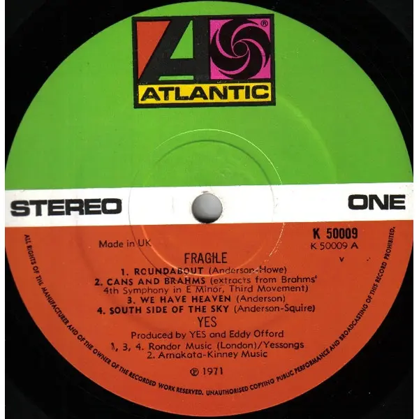 Yes - Fragile Vinyl LP (LP Record, Album, Gatefold) - VG+/VG+ - Classical33.co.uk