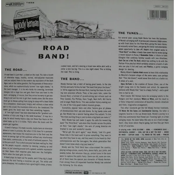 The Woody Herman Herd - Road Band! Vinyl LP (LP Record, Album, Mono) - NM/VG+ - Classical33.co.uk