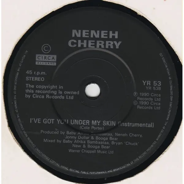 Neneh Cherry - I've Got You Under My Skin 7 Inch Vinyl Single (7 Inch Record) - VG+/VG+ - Classical33.co.uk