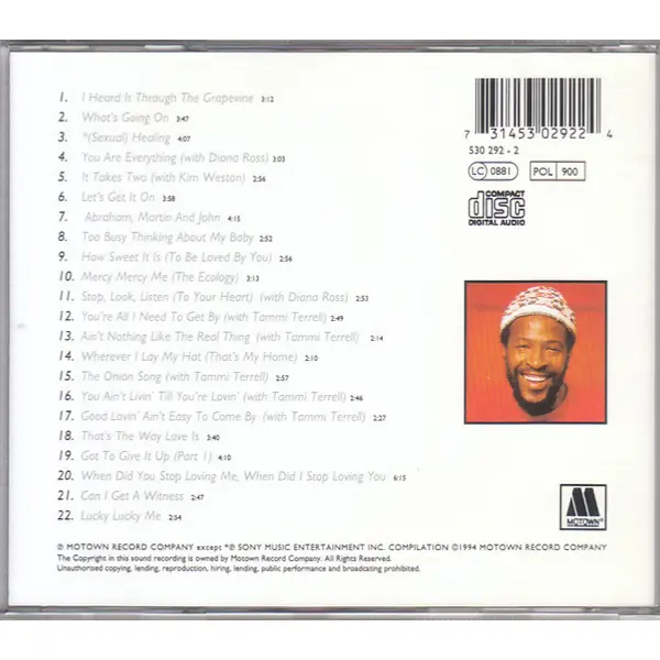 Marvin Gaye - The Very Best Of Marvin Gaye (CD, Compilation) - VG+/VG+ - Classical33.co.uk