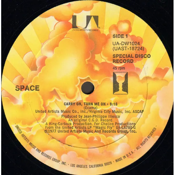 Space - Carry On, Turn Me On / Tango In Space - All City Records