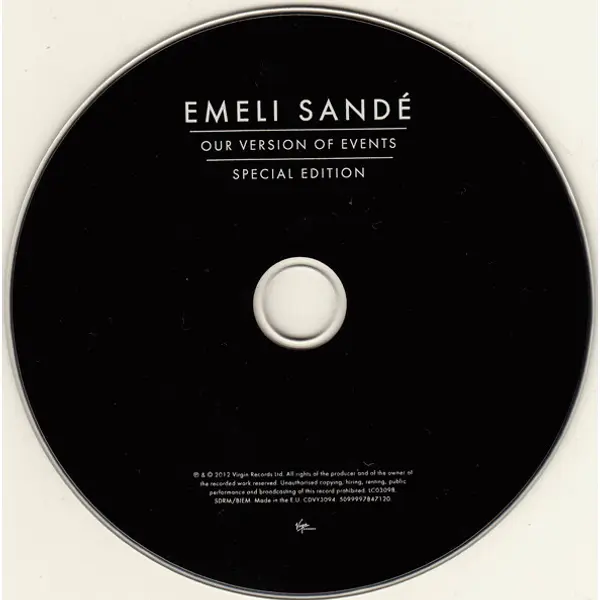 Emeli Sandé - Our Version Of Events (CD, Album, Special Edition) - VG+/VG+ - Classical33.co.uk