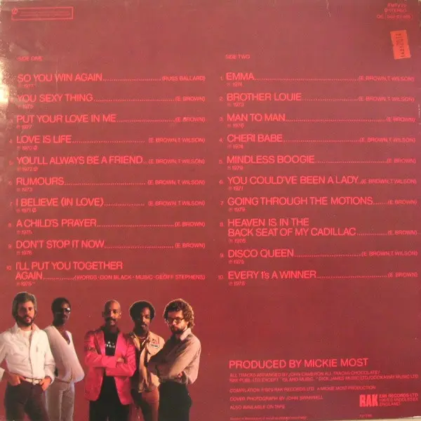 Hot Chocolate - 20 Hottest Hits Vinyl LP (LP Record, Compilation) - VG+/VG+ - Classical33.co.uk