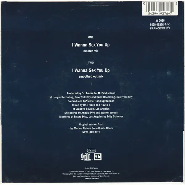 Color Me Badd - I Wanna Sex You Up 7 Inch Vinyl Single (7 Inch Record) - NM/VG+ - Classical33.co.uk