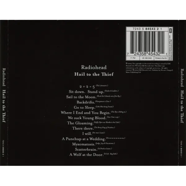 Radiohead - Hail To The Thief (CD, Album) - NM/NM - Classical33.co.uk