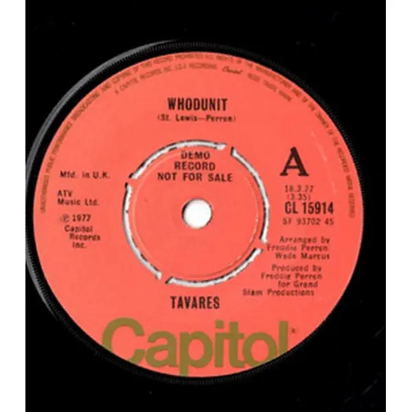 Tavares - Whodunit 7 Inch Vinyl Single (7 Inch Record, Promo) (Jukebox Record) - NM/Generic - Classical33.co.uk