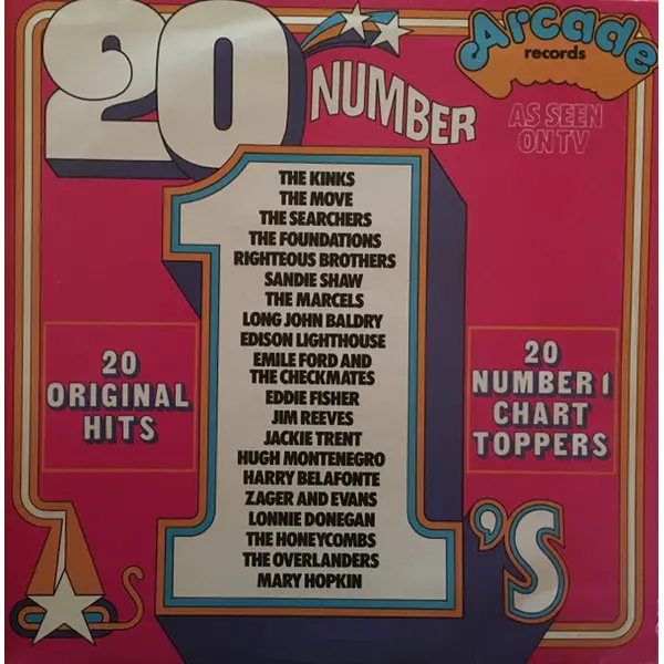 20 Number 1's Vinyl LP Compilation (LP Record) Mono - VG+/VG+ - Classical33.co.uk