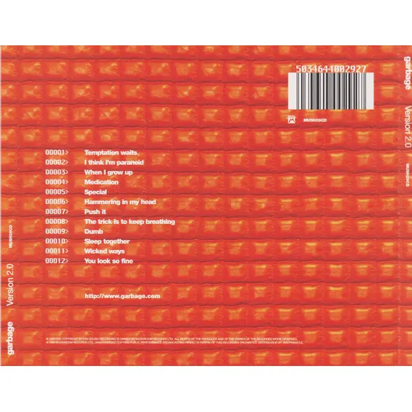 Garbage - Version 2.0 (CD, Album) - VG+/NM - Classical33.co.uk