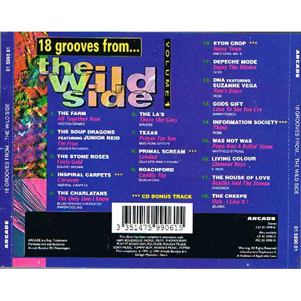 18 Grooves From...The Wild Side Vol 1. (CD, Compilation) - VG/VG+ - Classical33.co.uk