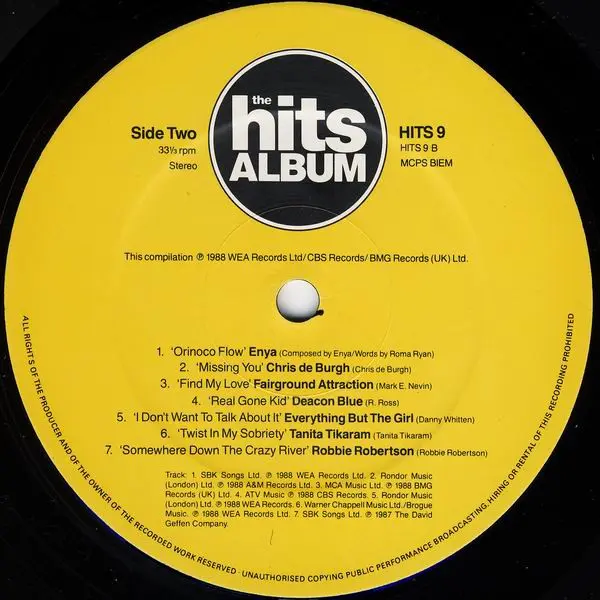 The Hits Album Vinyl LP (2xLP Record, Compilation) - VG+/VG+ - Classical33.co.uk