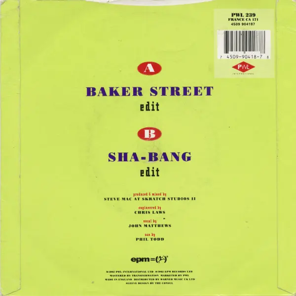 Undercover - Baker Street 7 Inch Vinyl Single (7 Inch Record) - VG+/VG+ - Classical33.co.uk