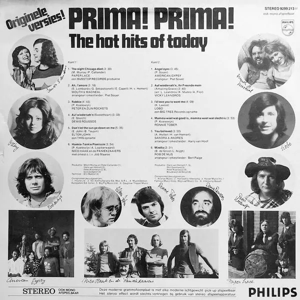 Prima! Prima! (The Hot Hits Of Today) Vinyl LP (LP Record, Compilation) - NM/NM - Classical33.co.uk