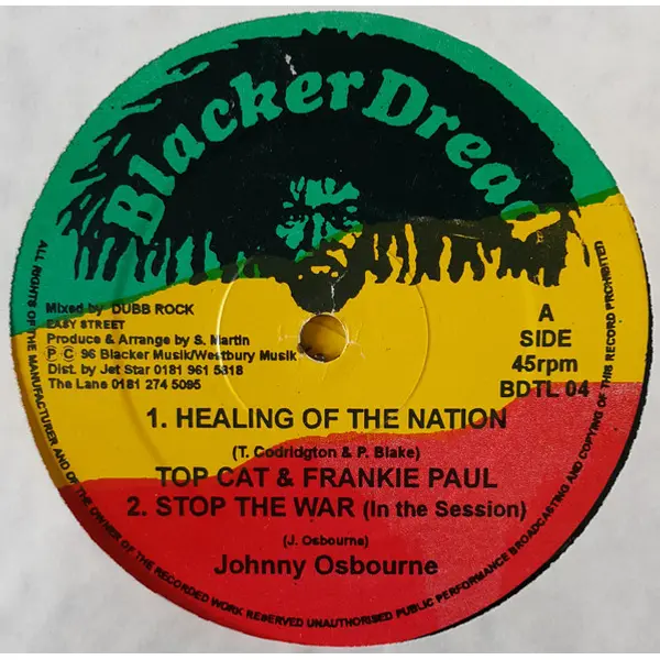 Top Cat & Frankie Paul / Johnny Osbourne - Healing Of The Nation - All City Records