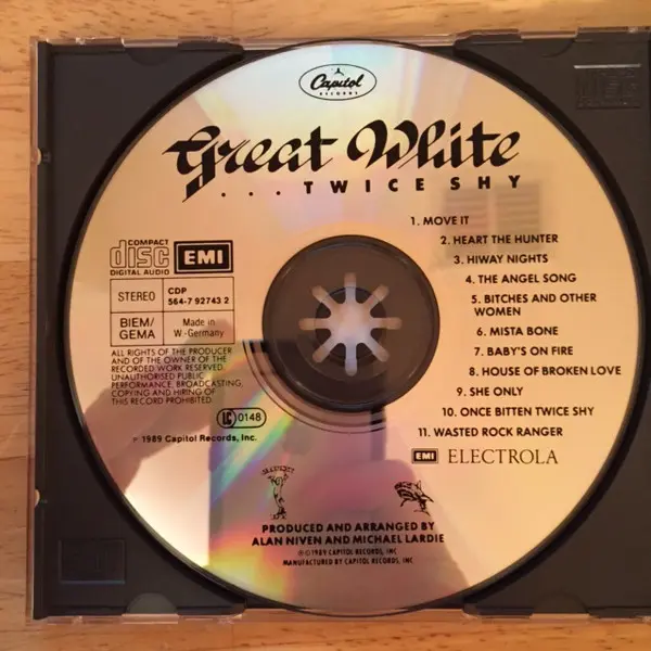 Great White - ...Twice Shy + Live At The Marquee (2xCD, Album, Special Edition) - VG+/NM - Classical33.co.uk