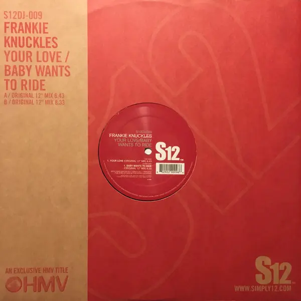 Frankie Knuckles - Your Love / Baby Wants To Ride - All City Records