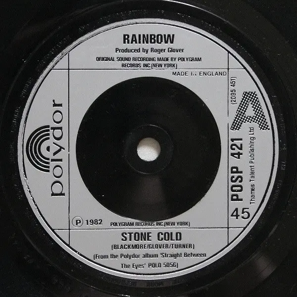 Rainbow - Stone Cold 7 Inch Vinyl Single (7 Inch Record) - NM/NM - Classical33.co.uk