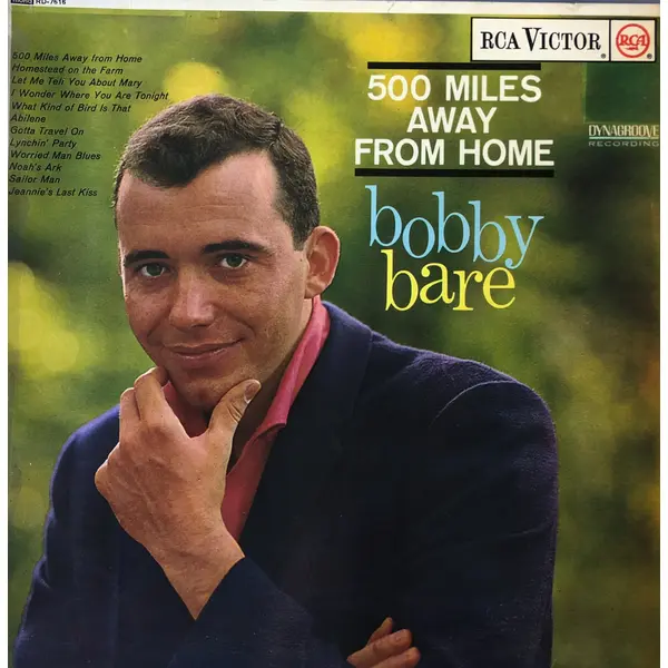 Bobby Bare – 500 Miles Away From Home Vintage Record Cover - Classical33.co.uk