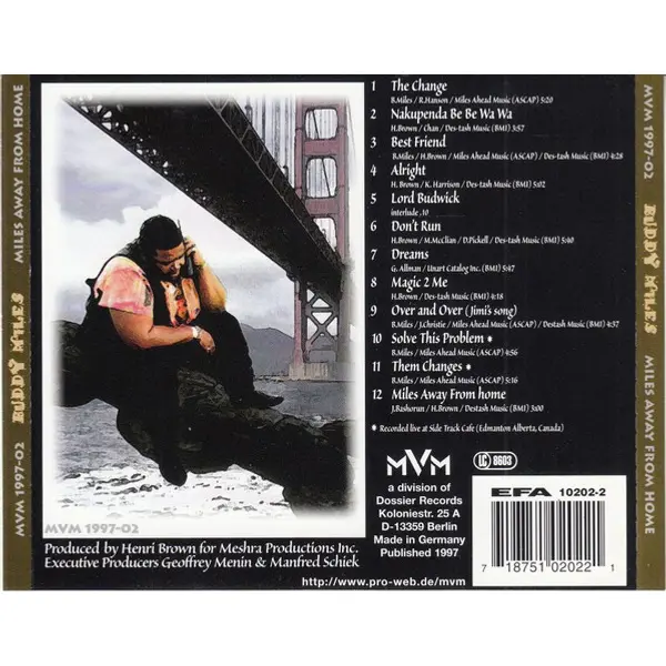 Buddy Miles - Miles Away From Home (CD, Album) - VG+/NM - Classical33.co.uk