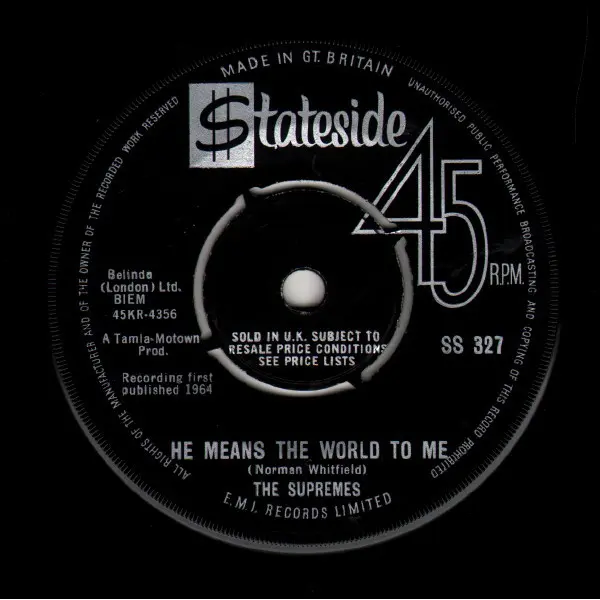 The Supremes - Where Did Our Love Go 7 Inch Vinyl Single (7 Inch Record) (Jukebox Record) - VG+/VG+ - Classical33.co.uk