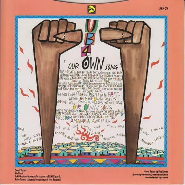 UB40 - Sing Our Own Song 7 Inch Vinyl Single (7 Inch Record) - NM/VG+ - Classical33.co.uk