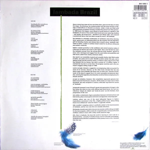 Lambada Brazil Vinyl LP (LP Record, Compilation) - NM/NM - Classical33.co.uk