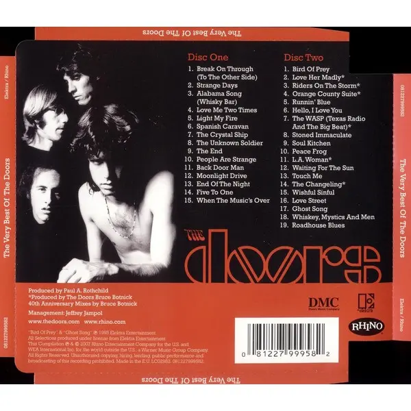 The Doors - The Very Best Of The Doors (2xCD, Compilation) - VG+/VG+ - Classical33.co.uk