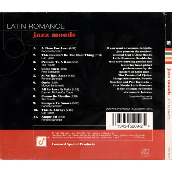 Jazz Moods: Latin Romance (CD, Compilation) - NM/VG+ - Classical33.co.uk