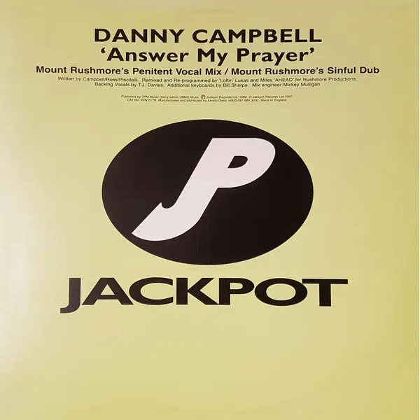 Danny Campbell - Answer My Prayer - All City Records