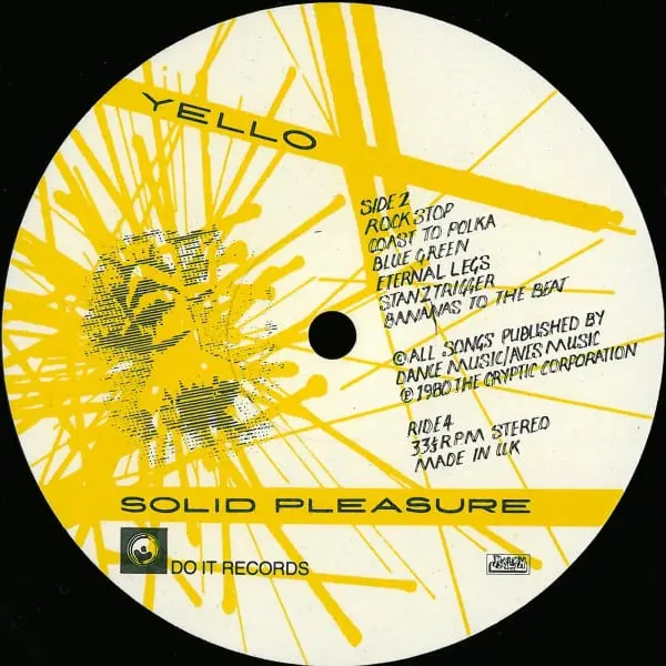 Yello - Solid Pleasure Vinyl LP (LP Record, Album) - VG+/VG+ - Classical33.co.uk