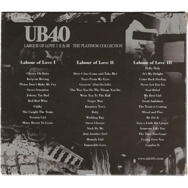 UB40 - Labour Of Love Parts I + II and III (The Platinum Collection) (3xCD, Compilation) - NM/VG+ - Classical33.co.uk