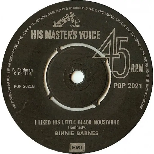 Conrad Veidt / Binnie Barnes - When The Lighthouse Shines Across The Bay / I Liked His Little Black Moustache 7 Inch Vinyl Single (7 Inch Record) - VG+/Generic - Classical33.co.uk