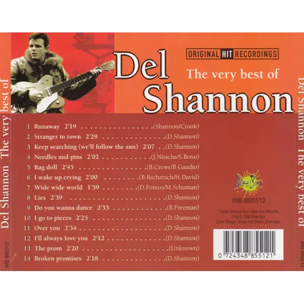 Del Shannon - The Very Best Of (CD, Compilation) - NM/NM - Classical33.co.uk