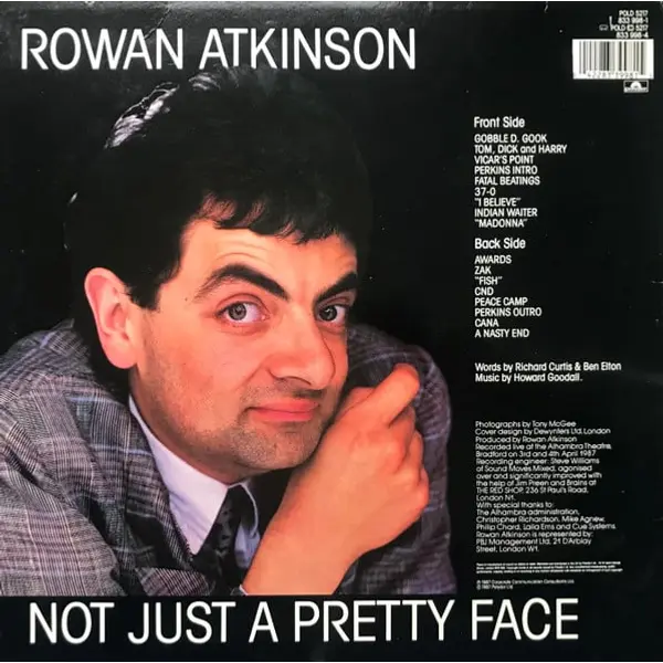 Rowan Atkinson - Not Just A Pretty Face Vinyl LP (LP Record, Album) - M/NM - Classical33.co.uk