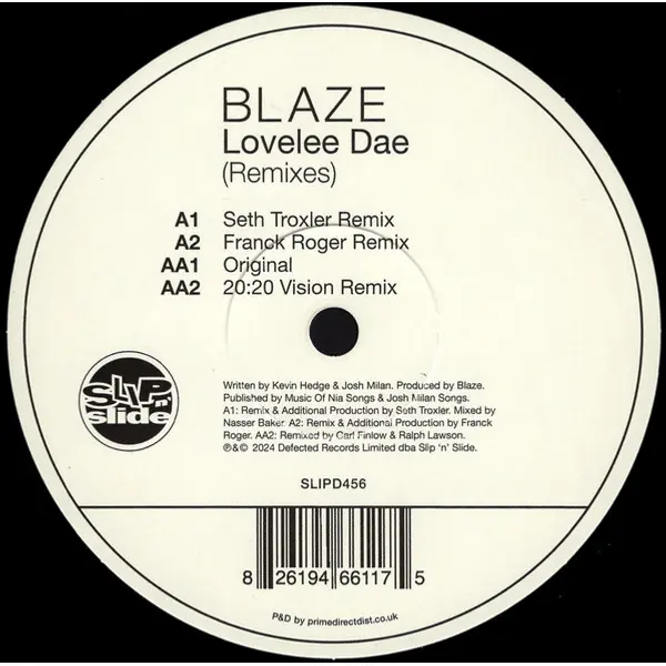 Blaze - Lovelee Dae (Remixes) - All City Records