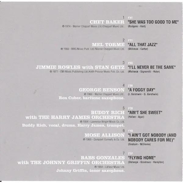 Jazz Singers (CD, Compilation) - NM/NM - Classical33.co.uk