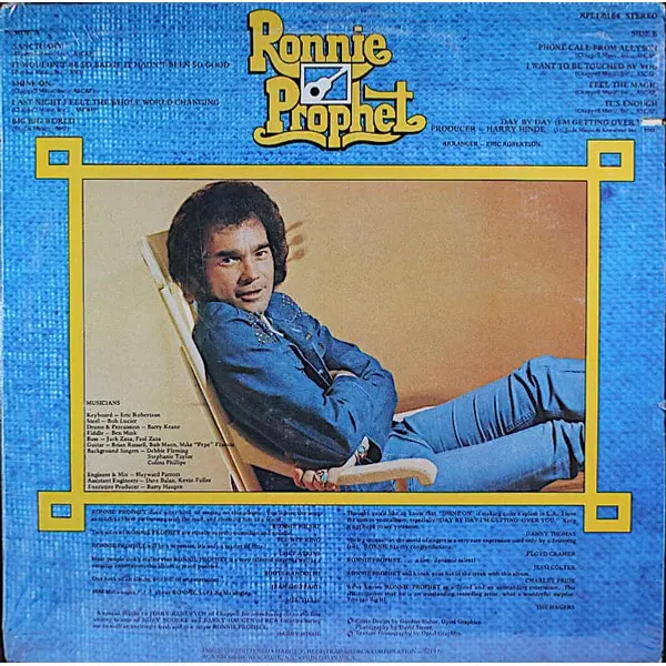 Ronnie Prophet - Ronnie Prophet Vinyl LP (LP Record) - NM/VG+ - Classical33.co.uk