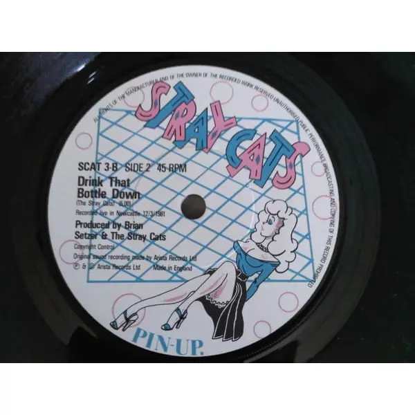 Stray Cats - Stray Cat Strut 7 Inch Vinyl Single (7 Inch Record) - NM/VG+ - Classical33.co.uk
