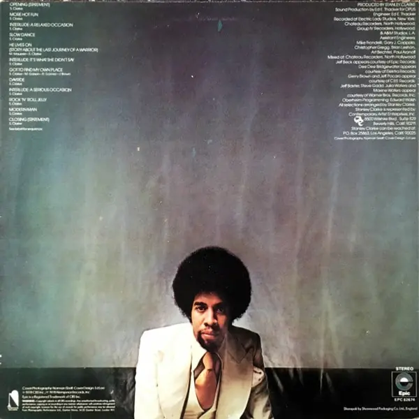 Stanley Clarke - Modern Man Vinyl LP (LP Record, Album) - NM/VG+ - Classical33.co.uk