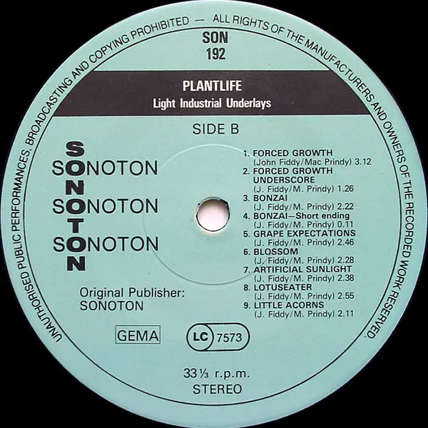 Claude Larson - Plantlife Vinyl LP (LP Record) - NM/VG - Classical33.co.uk