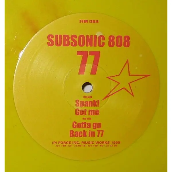 Subsonic 808 - 77 - All City Records