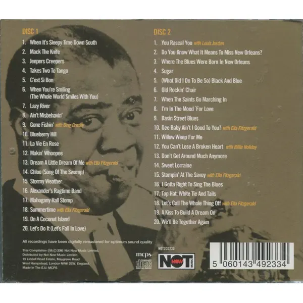 Louis Armstrong - Summertime (2xCD, Compilation) - NM/VG+ - Classical33.co.uk
