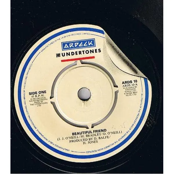 The Undertones - Beautiful Friend 7 Inch Vinyl Single (7 Inch Record) - VG+/VG+ - Classical33.co.uk
