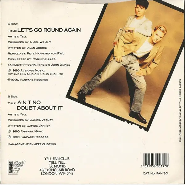 Yell! - Let's Go Round Again 7 Inch Vinyl Single (7 Inch Record) (45 Record) - VG+/VG+ - Classical33.co.uk