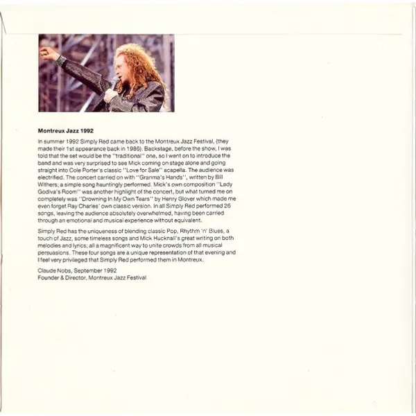 Simply Red - Montreux EP 7 Inch Vinyl Single (7 Inch Vinyl Record, EP, Gatefold) - NM/VG+ - Classical33.co.uk
