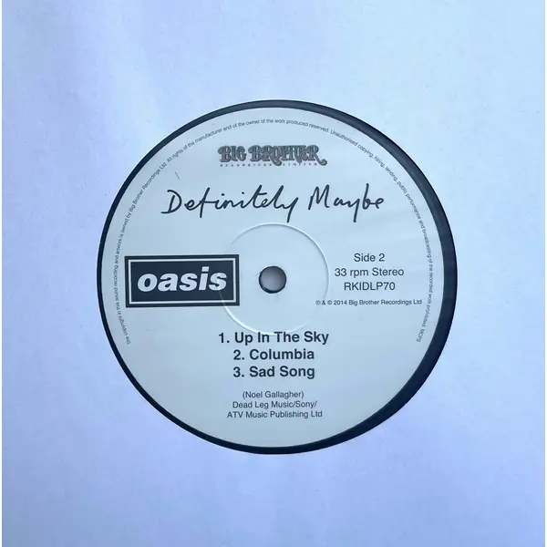 Oasis – Definitely Maybe | VinylSelector.com