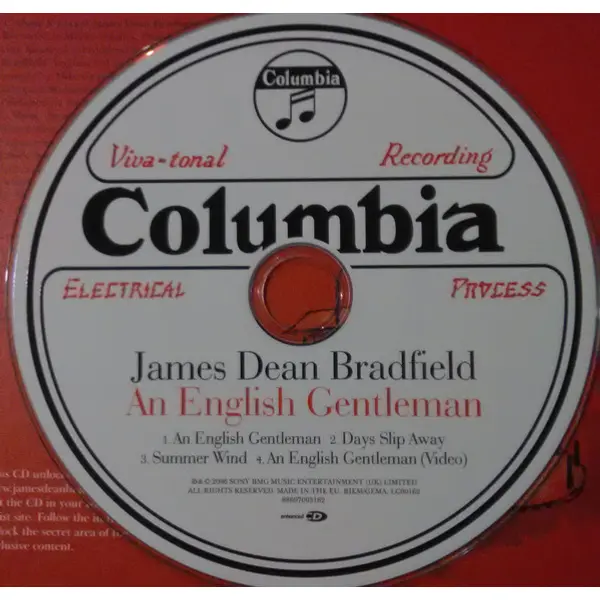 James Dean Bradfield - An English Gentleman (CD, Single, Digipak) - NM/NM - Classical33.co.uk