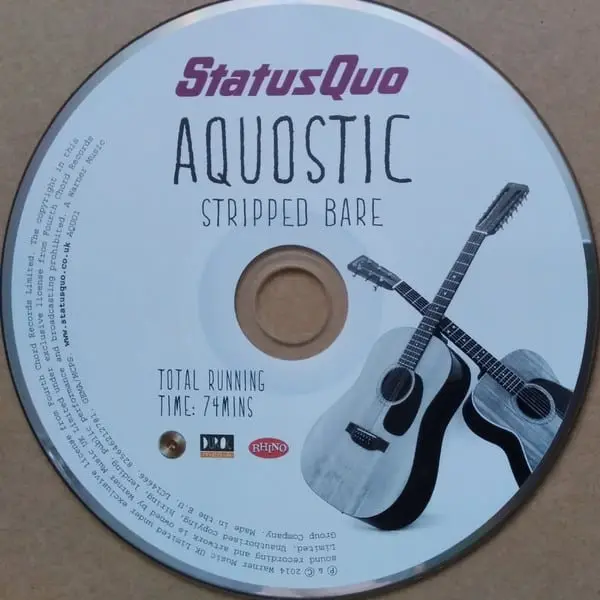 Status Quo - Aquostic Stripped Bare (CD, Album) - VG+/VG+ - Classical33.co.uk