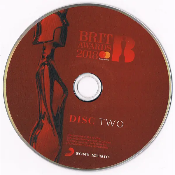 BRIT Awards 2018 (2xCD, Compilation) - VG+/VG+ - Classical33.co.uk
