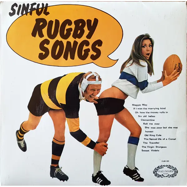 The Shower-Room Squad - Sinful Rugby Songs (LP, UK ) - VG+/VG+ - Classical33.co.uk
